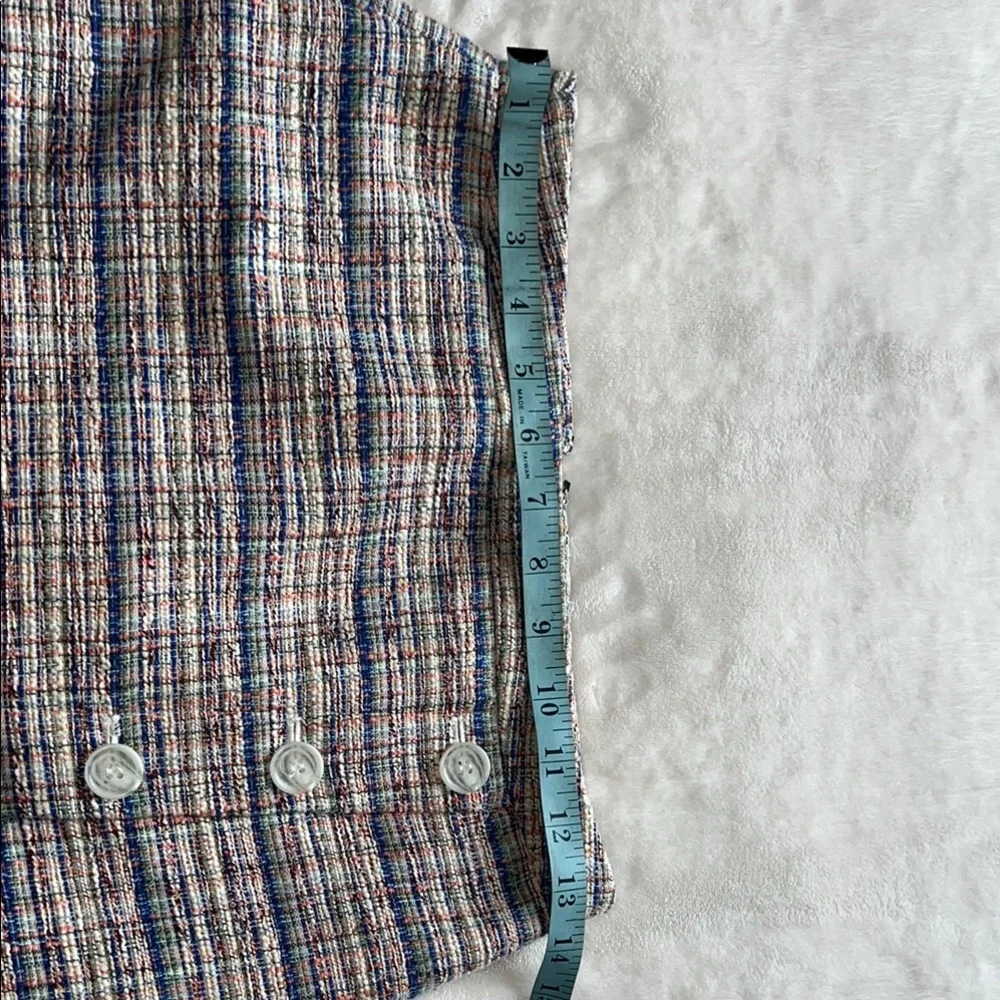 Halogen Women’s Pencil Midi Skirt in White and Blue SZ 0 - Picture 7 of 9
